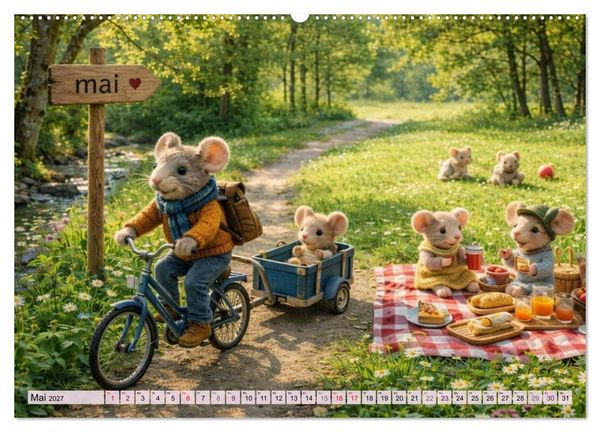 Produktbild: M&auml;usli Kalender (Wandkalender 2027 DIN A2 quer), CALVENDO Monatskalender