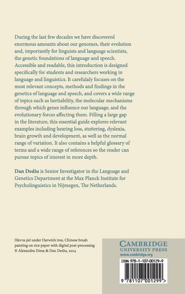 Produktbild: An Introduction to Genetics for Language Scientists