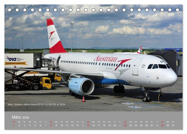 Produktbild: Flugzeuge im Auge der Kamera (Tischkalender 2026 DIN A5 quer), CALVENDO Monatskalender