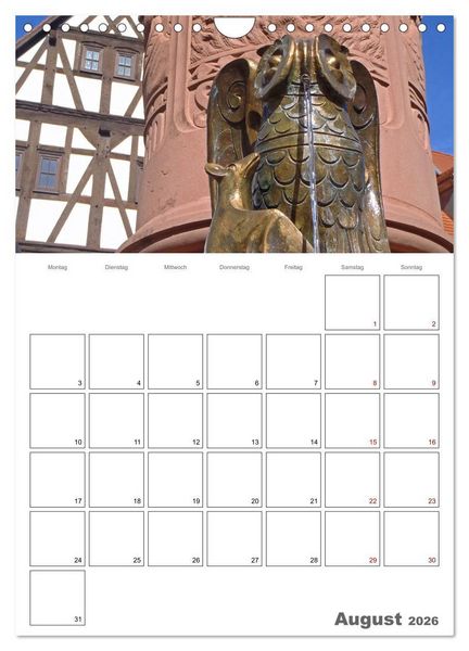 Produktbild: Weinheim an der Bergstra&szlig;e Planer (Wandkalender 2026 DIN A4 hoch), CALVENDO Monatskalender