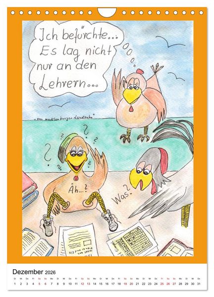 Produktbild: Das mecklenburger Landhuhn "Krisenh&uuml;hner" (Wandkalender 2026 DIN A4 hoch), CALVENDO Monatskalender
