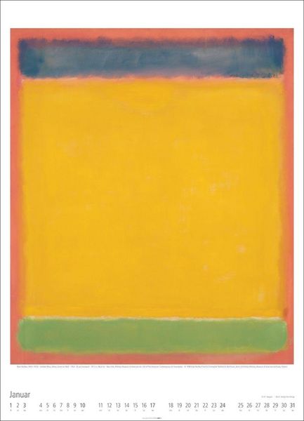 Produktbild: Mark Rothko Kalender 2027