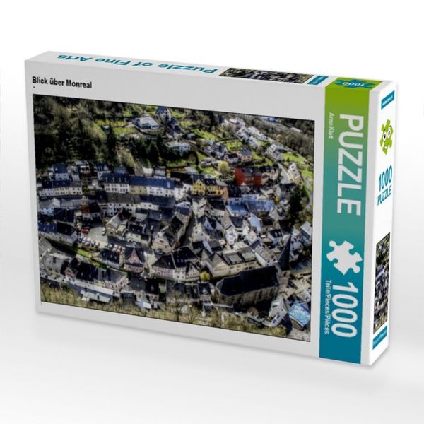 CALVENDO Puzzle Blick über Monreal | 1000 Teile Lege-Größe 64x48cm Foto-Puzzle für glückliche Stunden