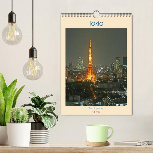 Produktbild: Tokio - Terminplaner (Wandkalender 2026 DIN A4 hoch), CALVENDO Monatskalender
