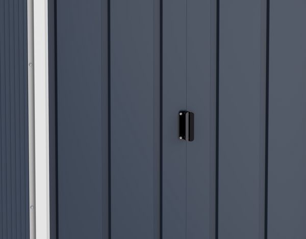Produktbild: Metall Ger&auml;tehaus 263x113 Gartenhaus Schiebet&uuml;r