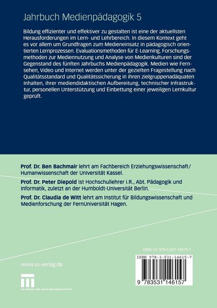 Produktbild: Jahrbuch Medien-P&auml;dagogik