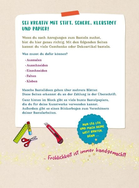 Produktbild: Dein M&auml;dchen-Bastelblock