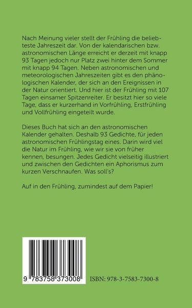 Produktbild: In 93 Tagen um den Fr&uuml;hling