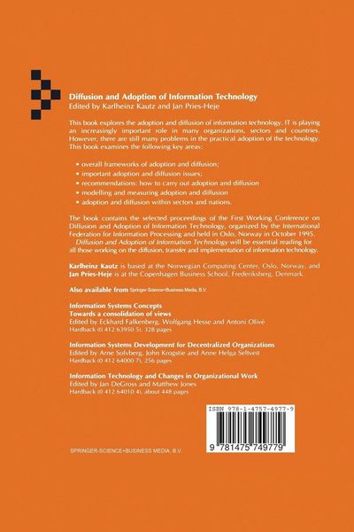 Produktbild: Diffusion and Adoption of Information Technology