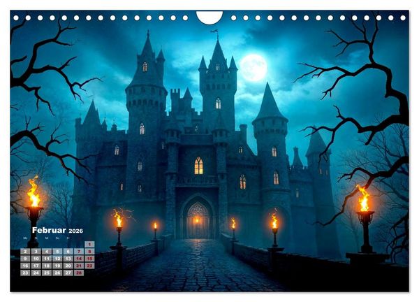 Produktbild: Burgen der Legenden (Wandkalender 2026 DIN A4 quer), CALVENDO Monatskalender