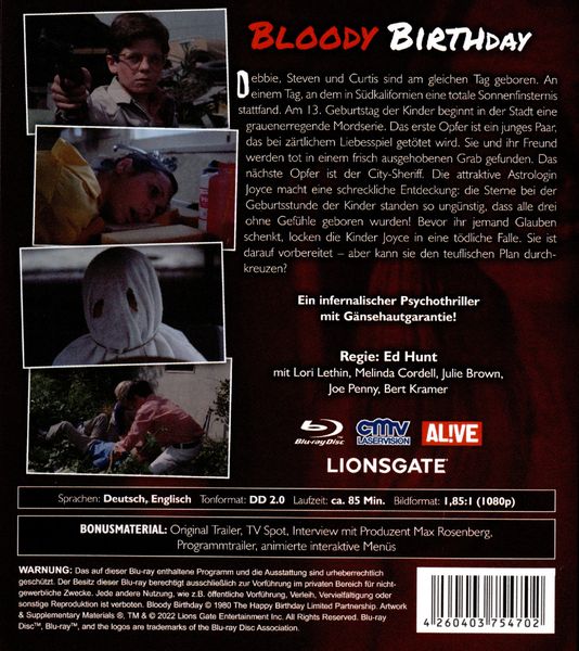 Produktbild: Bloody Birthday (Angst) (Blu-ray)