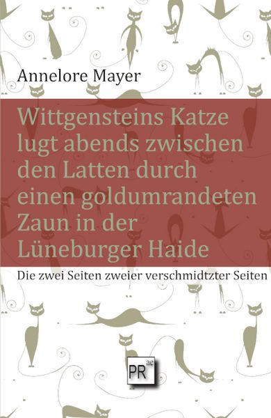Produktbild: Wittgensteins Katze lugt abends zwischen den Latten durch einen goldumrandeten Zaun in der L&uuml;neburger Haide