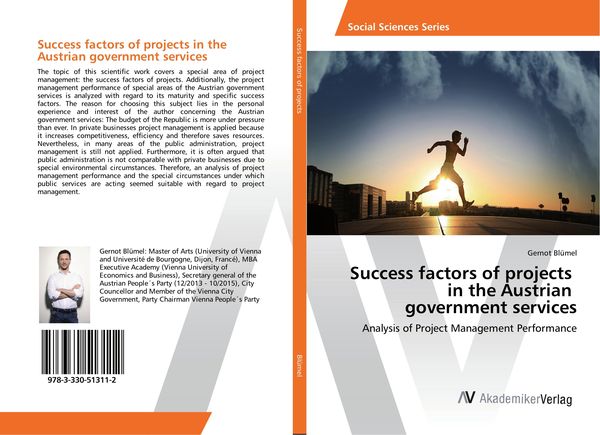 Produktbild: Success factors of projects in the Austrian government services