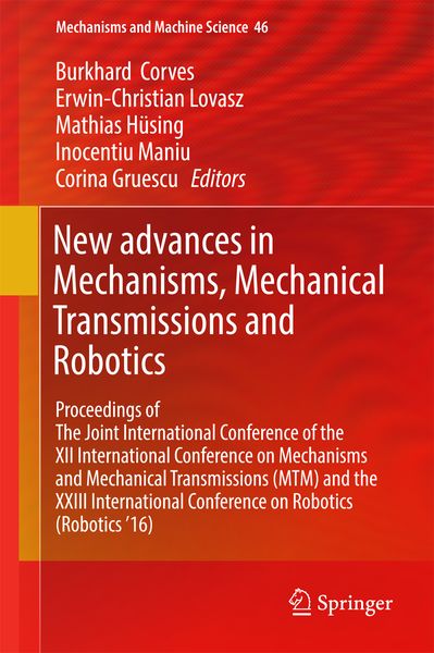 Produktbild: New Advances in Mechanisms, Mechanical Transmissions and Robotics