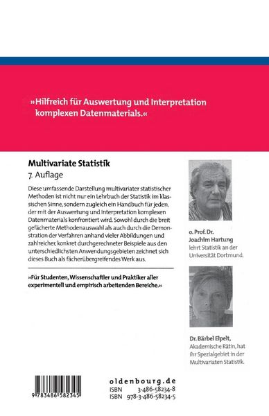 Produktbild: Multivariate Statistik