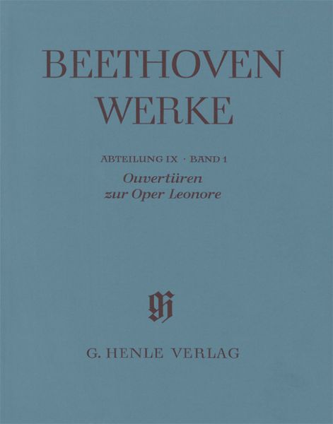 Produktbild: Beethoven, L: Ouvert&uuml;ren zur Oper Leonore Band 1