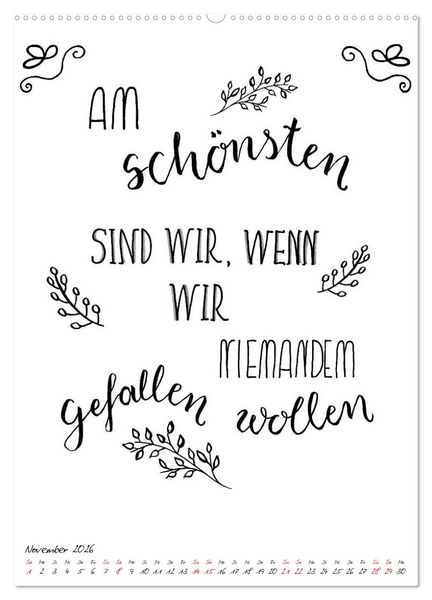 Produktbild: Spruch-Reich-handgeschriebene Spr&uuml;che von frech bis weise (Wandkalender 2026 DIN A2 hoch), CALVENDO Monatskalender
