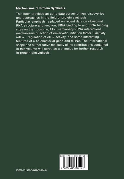 Produktbild: Mechanisms of Protein Synthesis