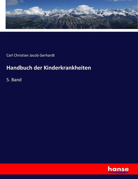 Produktbild: Handbuch der Kinderkrankheiten