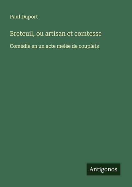 Produktbild: Breteuil, ou artisan et comtesse