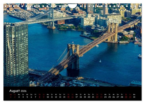 Produktbild: New York City - Impressionen (Wandkalender 2026 DIN A4 quer), CALVENDO Monatskalender