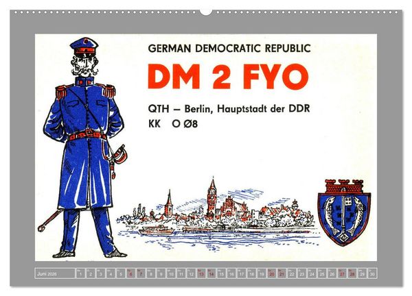 Produktbild: Amateurfunk in Ost-Berlin (Wandkalender 2026 DIN A2 quer), CALVENDO Monatskalender
