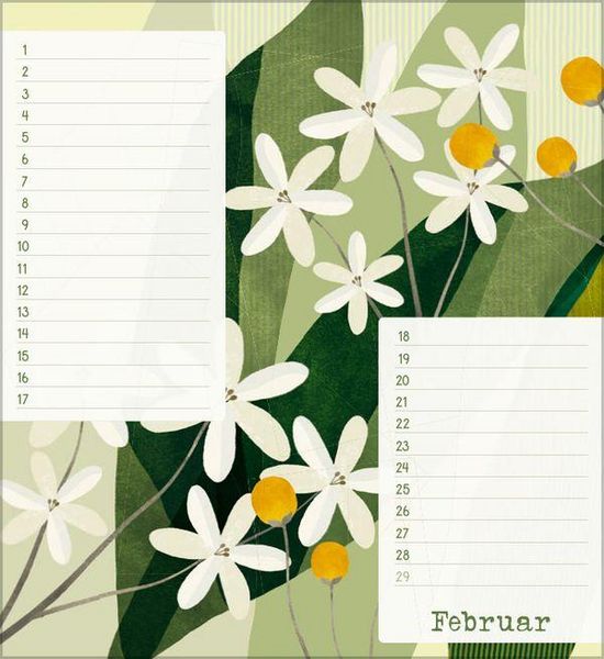 Produktbild: Geburtstagskalender Bloom