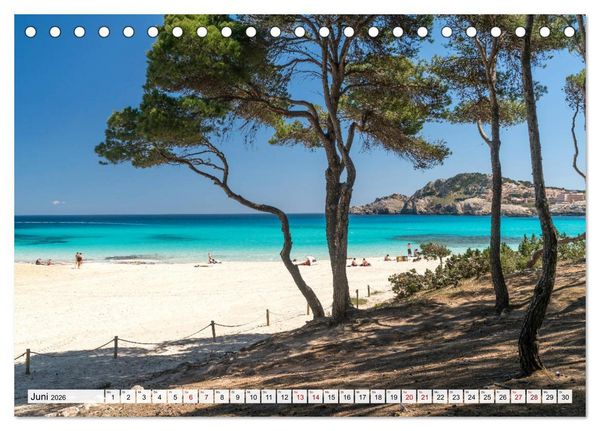 Produktbild: Traumstr&auml;nde auf Mallorca (Tischkalender 2026 DIN A5 quer), CALVENDO Monatskalender