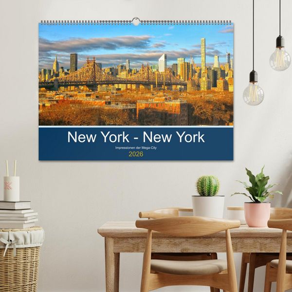 Produktbild: New York - New York. Impressionen der Mega-City (Wandkalender 2026 DIN A2 quer), CALVENDO Monatskalender