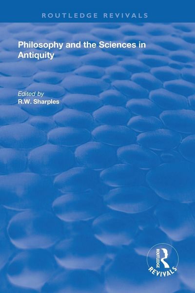 Produktbild: Philosophy and the Sciences in Antiquity