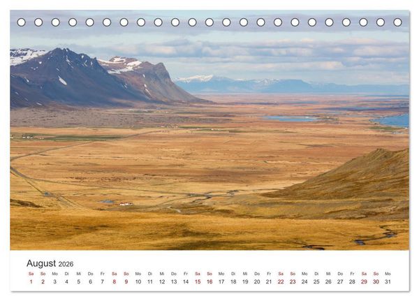 Produktbild: Island - Mehr als nur eine Insel. (Tischkalender 2026 DIN A5 quer), CALVENDO Monatskalender