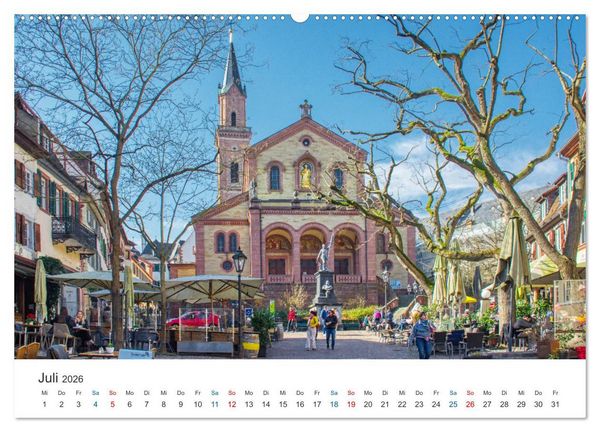Produktbild: Weinheim - Eine Perle an der Bergstra&szlig;e (Wandkalender 2026 DIN A2 quer), CALVENDO Monatskalender