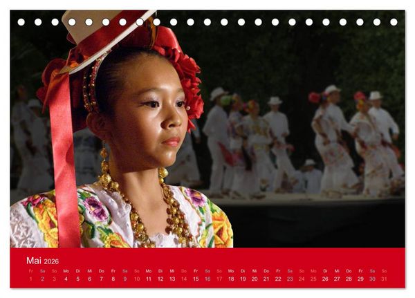 Produktbild: Maya in Yukatan 2026 (Tischkalender 2026 DIN A5 quer), CALVENDO Monatskalender