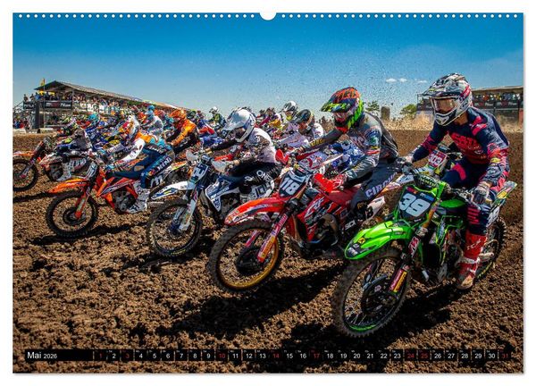 Produktbild: Blickpunkte Motocross (hochwertiger Premium Wandkalender 2026 DIN A2 quer), Kunstdruck in Hochglanz
