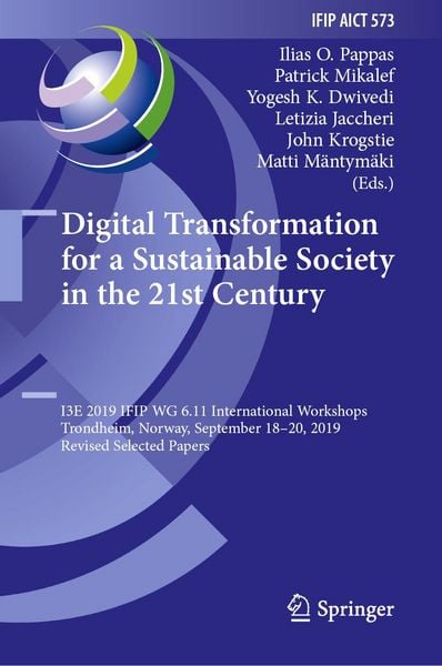 Produktbild: Digital Transformation for a Sustainable Society in the 21st Century