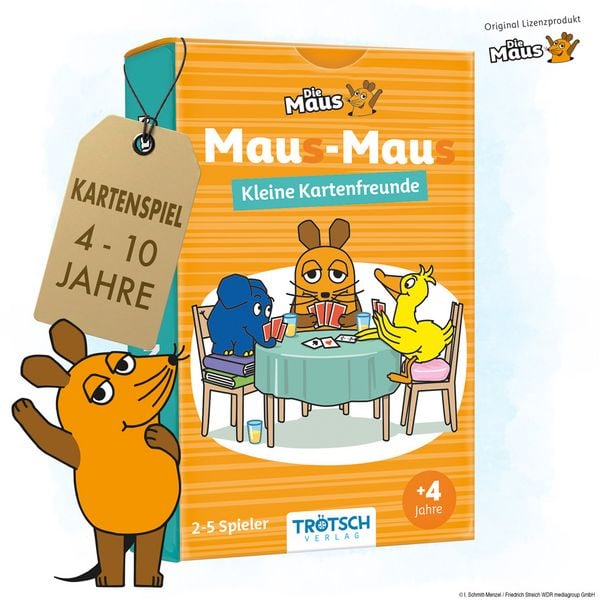 Produktbild: TR&Ouml;TSCH - Die Maus Mau-Mau KartenspielMau(s)-Mau(s) Kleine Kartenfreunde | Ab 4 Jahren