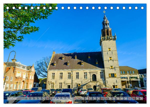 Produktbild: Ein Blick auf Hulst in Zeeland (Tischkalender 2026 DIN A5 quer), CALVENDO Monatskalender