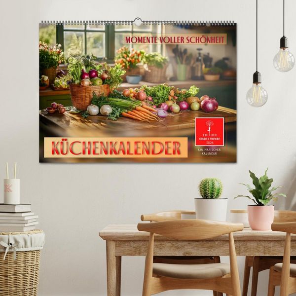 Produktbild: K&uuml;chenkalender - Momente voller Sch&ouml;nheit (Wandkalender 2026 DIN A2 quer), CALVENDO Monatskalender
