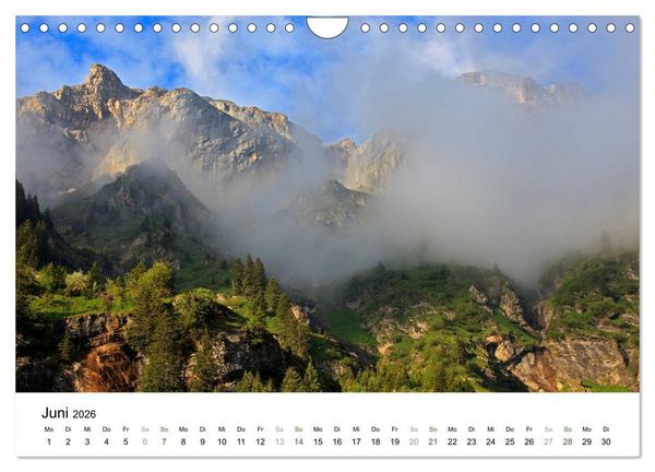 Produktbild: Mystische Schweizer Berglandschaften - Momente in der Natur (Wandkalender 2026 DIN A4 quer), CALVENDO Monatskalender