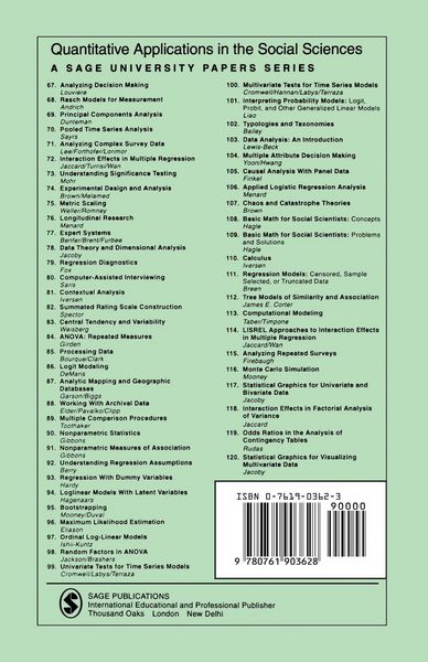 Produktbild: Odds Ratios in the Analysis of Contingency Tables