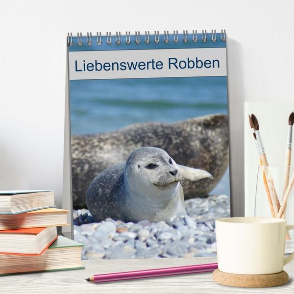 Produktbild: Liebenswerte Robben (Tischkalender 2027 DIN A5 hoch), CALVENDO Monatskalender