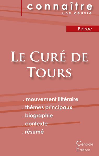 Fiche de lecture Le Curé de Tours de Balzac (analyse littéraire de référence et résumé complet), Taschenbuch von Honore de Balzac, Les éditions du