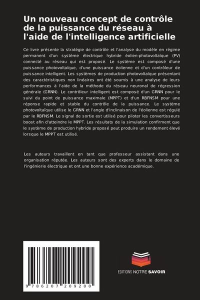 Produktbild: Un nouveau concept de contr&ocirc;le de la puissance du r&eacute;seau &agrave; l'aide de l'intelligence artificielle