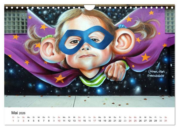 Produktbild: Brooklyn Street Art (Wandkalender 2026 DIN A4 quer), CALVENDO Monatskalender