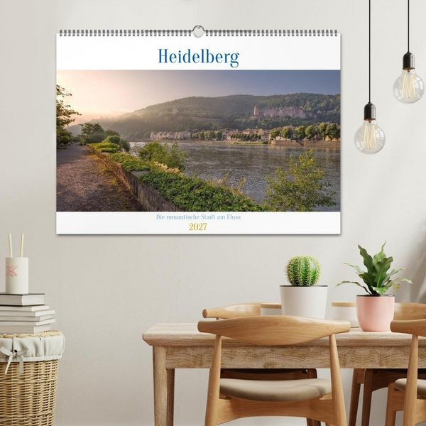 Produktbild: Heidelberg - Die romantische Stadt am Fluss (Wandkalender 2027 DIN A2 quer), CALVENDO Monatskalender