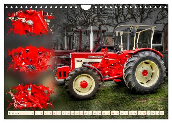 Produktbild: Oldtimer - Traktoren Parade (Wandkalender 2026 DIN A4 quer), CALVENDO Monatskalender