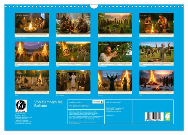 Produktbild: Von Samhain bis Beltane (Wandkalender 2026 DIN A3 quer), CALVENDO Monatskalender