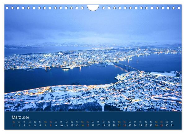 Produktbild: Troms&ouml;, eisiges Nord-Norwegen (Wandkalender 2026 DIN A4 quer), CALVENDO Monatskalender
