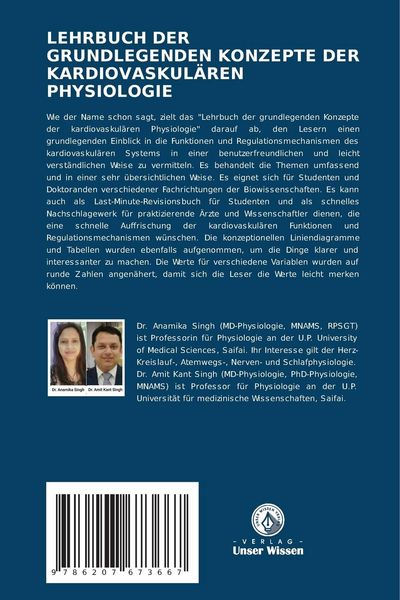 Produktbild: Lehrbuch der Grundlegenden Konzepte der Kardiovaskul&auml;ren Physiologie