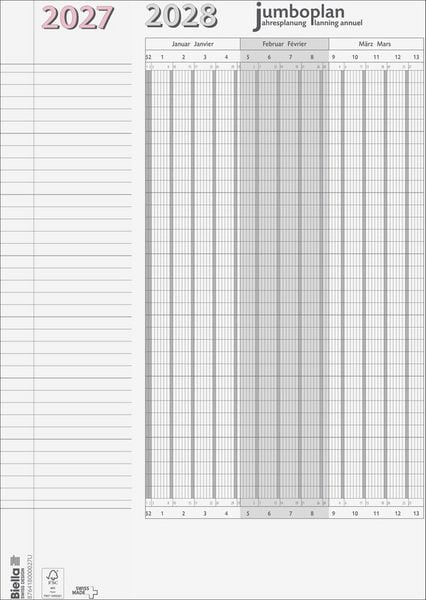 Produktbild: Jahres-Wandplaner Jumboplan